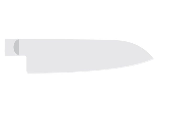 Santoku blade. Described under heading Santoku.